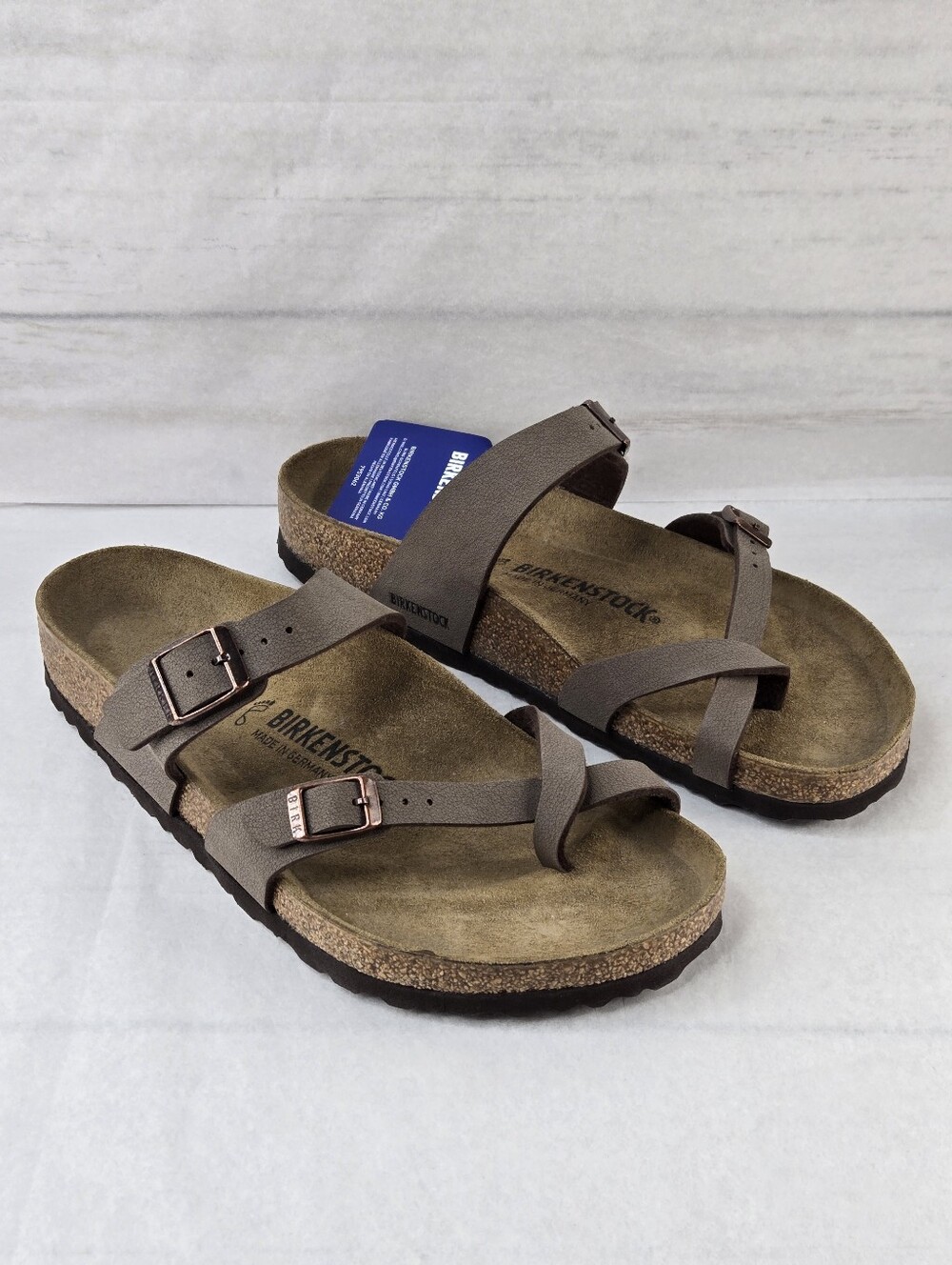 Birkenstock Mayari Sandals Birkibuc Mocha Men's 8 Unisex Women's 10